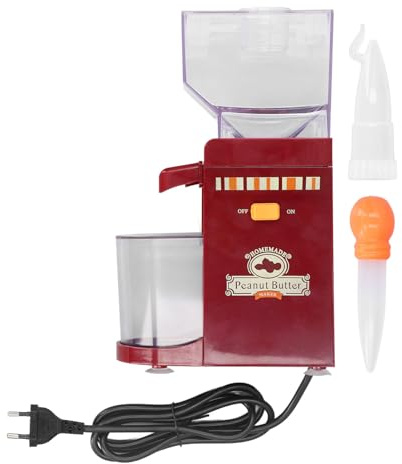 Macchina Elettrica per Burro di Arachidi Macchina per Burro di Noci per Arachidi Mandorle Nocciole Mulino per di Sesamo Antiscivolo, Macinino per Cereali Domestico (Spina