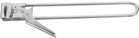 Garneck piccolo apriscatole apribarattolo regolabile in acciaio inox apriscatole per uso domestico apribottiglie alla rinfusa apriscatole universale Acciaio inossidabile Argento