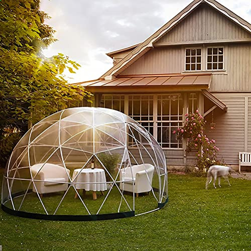 Tenda da campeggio trasparente, 3,6 m, a cupola, gazebo, per 4 stagioni, per 5-7 persone, cortile, patio, uso esterno