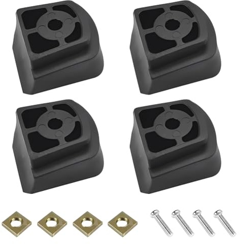 BNGXR Lot de 4 freins arrière pour patins à roulettes, patins de frein en TPR, freins universels pour patins à roulettes, patins à roulettes de rechange