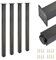 Alusfera Tischbeine Metall - 4 Stück – 60x60x1100 mm Höhenverstellbar +30 mm – Hochwertige möbelfüße für Tische & Schreibtische – Stabil & Robust – Inklusive Montageset