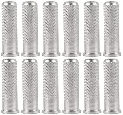 Cocoarm 12 Piezas de Flechas de Aluminio para Tiro con Insertos de Flecha, Insertos de Flecha de Aluminio, Base de Inserción Ligera de 6,2 Mm de Diámetro, Entrenamiento de Tiro con