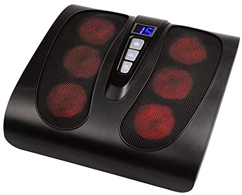 GLOBAL RELAX® | VITALZEN SLIM Elektrisches Fußmassagegerät | Shiatsu-Massage, Kneten und Wärme | Massagegerät mit Wärmefunktion | Für Durchblutung und Schmerzlinderung | Intuitives Bedienfeld