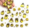 Yixinly 236 Pcs Diamantes para Manualidades, Pedreria para Vestidos, Cristal de Decoración de Diamantes de Imitación de Cristal Cosido de Forma Mixta para Joyería Artesanía Ropa Zapatos (Dorado)