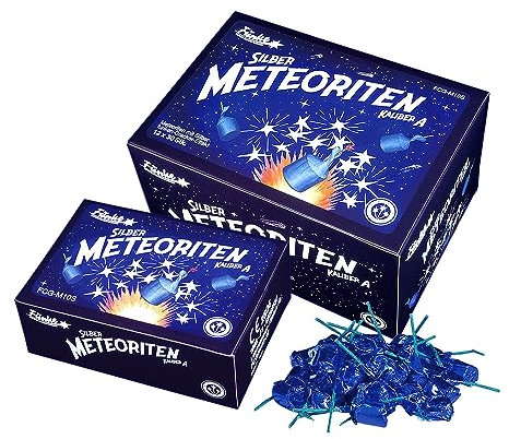 vama Funke Silber Meteoriten Crackling Sterne mit großen Lauten Silberfunken Knattersterne Knallblitze Silvester Feuerwerk Jugendfrei (12)