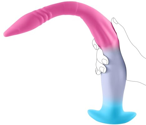 41cm Lungo Plug Anale in Silicone Liquido, Stimolatore della Prostata Palline Anali Dildo, Sex Toy Anale, Giocattolo Sessuale per Uomini e Donne (16IN)