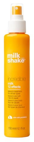 milk_shake | Incredible Milk 150 ml, Leave In Conditioner per Tutti i Tipi di Capelli, Made in Italy