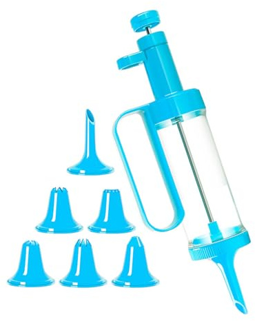 Juego de repostería para glaseado, jeringa para rellenar glaseados, mangas pasteleras y boquillas, jeringa para rellenar cupcakes, juego de jeringas para decorar postres, juego de 7 piezas con