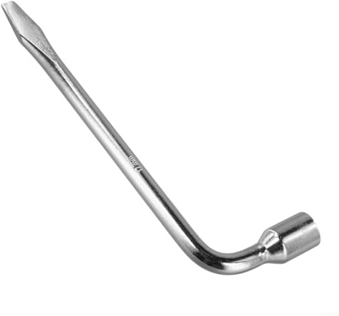 Llave ajustable para ruedas de coche, llave de tuerca resistente con pernos hexagonales de 17 mm/19 mm/21 mm, herramienta manual profesional de acero inoxidable 45# para camión (17 mm)