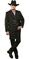 Western Old Style Gehrock, Gunslinger Coat, Lang Sakko (XL)