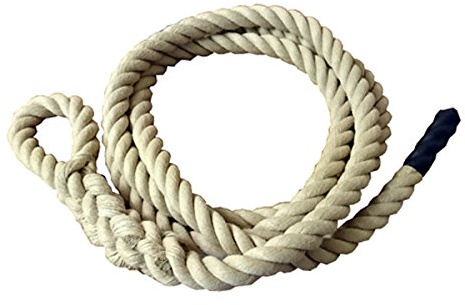 Fitropes ® - Gym Climbing Rope – 36mm Synthetic Gym Rope with Soft Eye 4m