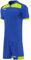 OMKA 6er Herren Trikotsatz Team Trikotset 2-teilig Fußball Handball Rugby Volleyball (Jersey + Shorts), Größe:L, Farbe:Dunkelblau