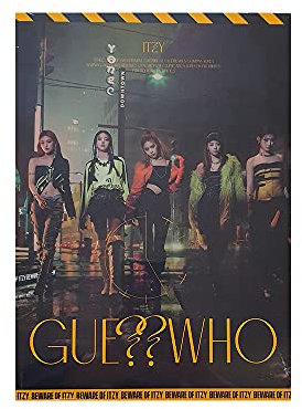 ITZY Guess Who Mini-Album (Nachtversion), CD + Fotobuch + Fotokarten + Postkarten-Set + versteckte Karte + Mini-Faltposter + Stickerpackung + Zeitung + (Extra 6 Fotokarten)