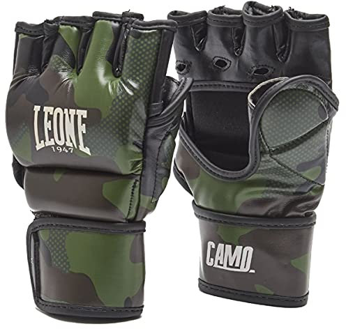Leone 1947 MMA Handschuhe Mimetic Camo Grün - MMA Grappling Freefight Training Handschuhe (XL)