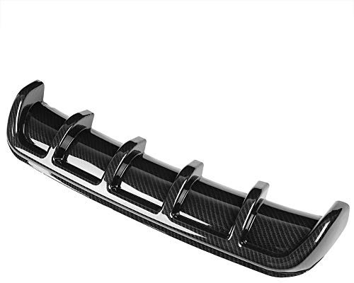 Yosoo Health Gear Auto Heckstoßstange Spoiler, Universal Heck Diffusor für Stoßstange, Karosserie Modifiziertes Zubehör (Kohlefaser)