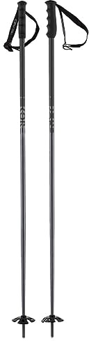 HEAD KORE Unisex Adult Black Anthracite Ski Poles, Black/Anthracite, 135 cm