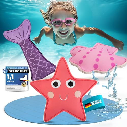 KIDVERSE Tauchtiere für Kinder - Geprüftes Wasserspielzeug - Neopren Tauchspielzeug für Kinder - Buntes Schwimmbad Spielzeug zum Tauchen Lernen - Pool Spielzeug (Ocean Magic Pink)