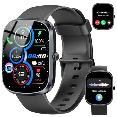 AI Smart Watch for Men Women, Fitness Watch ChatGPT-AI, Smart Watches with AI Health Analysis Heart Rate Sleep Monitor, 1.91HD Activity Trackers IP68 Waterproof, 110+Sport Smartwatch for iOS Android