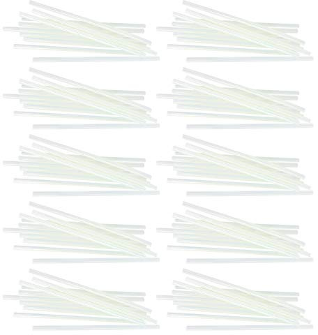 100 stick di colla a caldo, 7 x 200 mm, barre adesive per riparazioni fai da te, stick di colla in resina trasparente per imballaggi di giocattoli artistici e artigianali, forte