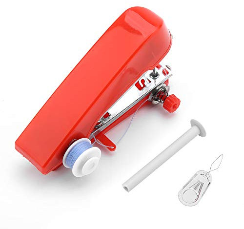 Mini-Nähmaschine, Handnähmaschine für Stoff, Kleidung, Kindertuch, Heimreise, 11 cm