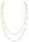 Duriya 1920s Damen Halskette Kurz Multi Schichte Choker Kette Hochzeit Braut Schmuck Accessoires Imitation Perlen Kette Elegant Retro Stil Fasching Kostüm Zubehör (Beige Stil 2)