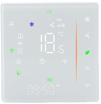 Qiumi Modbus - Termostato intelligente S, controllo efficiente della temperatura, regolazione precisa, adatto per climatizzatori Smart Home, confezione da 1