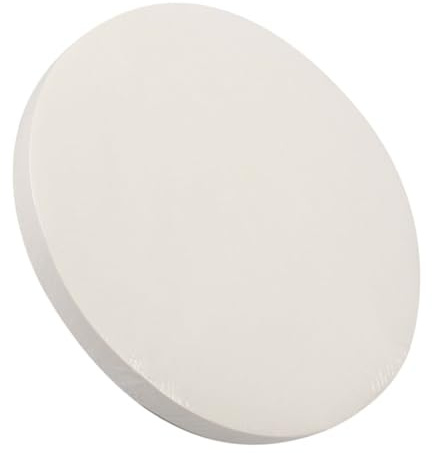 OFFSCH 100 piezas Papel Absorbente de Aceite para Cocina Redondo Blanco Filtro para Sopas Guisos y Frituras Grasa y Textura Seguro y Limpio para Alimentos