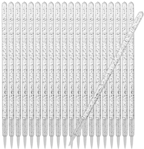 ABOOFAN Pinceau à Eyeliner Jetable Noir à Pointe Fine en Fibres pour Maquillage des Yeux, Applicateur Précis Multifonction pour Ombres à Paupières et Contour des Lèvres, Léger et