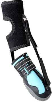 yanwuwa Corrector de zapatos para perros con carrete para perros con problemas de pies, mejora la marcha al caminar, no nudillos, soporte para botas sin nudillos, soporte para botas para patas de