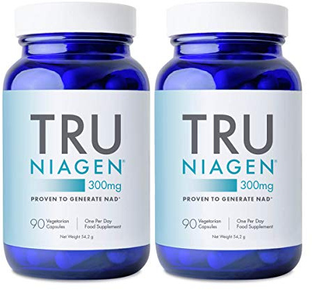 TRU NIAGEN NAD Integratore, Nicotinamide Riboside, Formula Brevettata NR, Per Ridurre Stanchezza e Affaticamento, 2 x 90 Compresse, da 300 mg