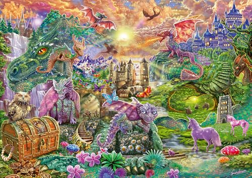 Schmidt | Enchanted Dragon Land (1,000 pieces) | Jigsaw Puzzle | Ages 12+
