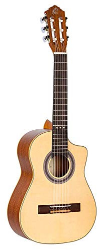 Ortega Guitars Requinto Konzert Gitarre – Deep Body – Requinto Series – Fichte, Sapele, Natur (RQ25)