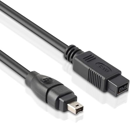 LBSC FireWire 800 to 400 9 Pin to 4 Pin Cable 6FT, DV to Firewire Cables IEEE 1394 Firewire 800 9-pin/6-pin Cable for Mac Pro, MacBook Pro, Mac mini, iMac PC, Digital Cameras, SLR, Printer