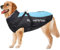 Voarge Hundemantel Warme Jacke, Wasserdichte Winterjacke für Hunde mit Geschirr, Winddicht, Skijacke Winddicht mit reflektierenden Bändern (4XL, Blau)