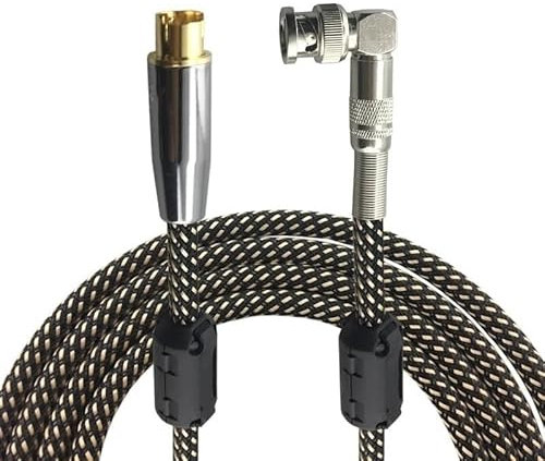 WANGFK Videokabel 4-poliger S-Video-Stecker auf BNC-Stecker 75-5-Monitor-Videosignal-Verbindungskabel Q9 Videosicherheitskabel OFC 1M 2M(S to L BNC Male,0.75m)