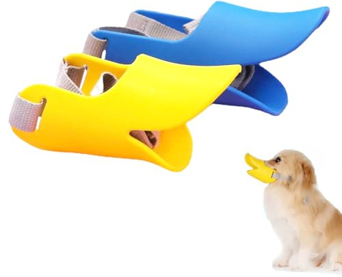 GXGM Museruola per Cani,Museruola Cane Piccola Taglia, in Silicone a Forma di Bocca d'Anatra, Anti Morso con Cinghie Regolabili, Anti-abbaiare,Mordere, per Cani di Piccola Taglia