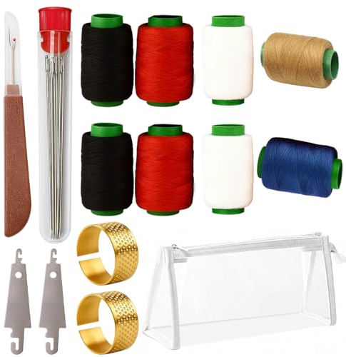 Sewing Tool Set, 40PCS Stainless Steel Sewing Needles with Accessories, Mini Sewing Kit for Beginners, Travel Sewing Kit with Needle Threader and Thimbles