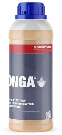 Konga Clever Enzymatic neutralt rengöringsmedel | Professionell enzymformel för tvättmaskiner | Avlägsnar protein-, styrke- och fettfläckar | pH-värde 7–8 | skonsamt mot färg | 1 l koncentrat