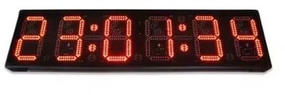 Minuterie d'horloge de gymnastique de synchronisation de course de LED rouge de 12 pouces à 6 chiffres avec télécommande Modes multiples