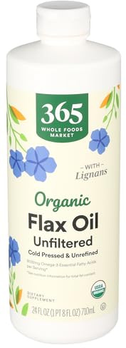 365 by Whole Foods Market, Organic Flax Oil High Lignan, 24 Fl Oz
