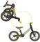 skiddoü Laufrad Ronny, ab 2 Jahren faltendes Lernlaufrad bis zu 30 kg, Aluminium-Rahme, 12 Zoll Räder, höhenverstellbar, lenkradschloss, Balance Bike, Retro Design, gelb