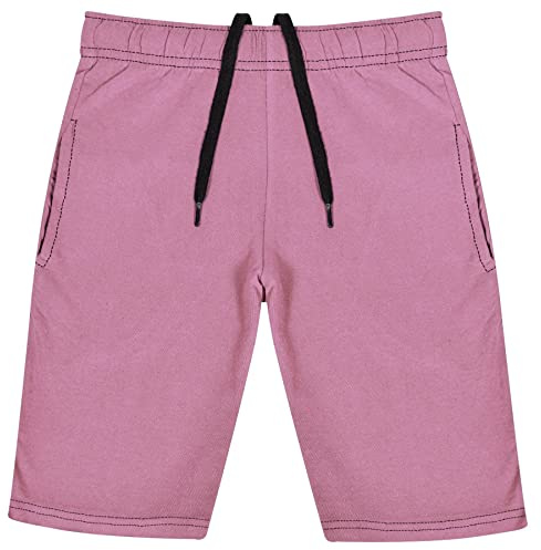 A2Z 4 Barn Flickor 100% Bomull Korta Byxor Komfort Stretch Byxor - Shorts S08 Baby Pink 7-8