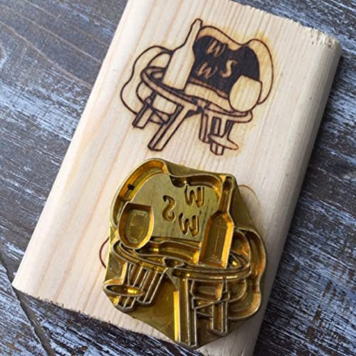 Fer de marque en bois fait sur commande, conception de logo brûlante de fer de marque personnalisée pour le fer de marque (1x1)