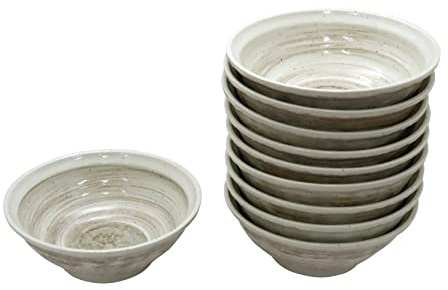 Castle Enterprises Fine Noodle Craftsman Dishes Stone Shaped Ramen Donburi Brush Powder Brush (Diameter: 7.7 inches (19.5 cm), Height 2.8 inches (7.2 cm), Weight: 10.8 oz (520 g), Capacity 1000 cc