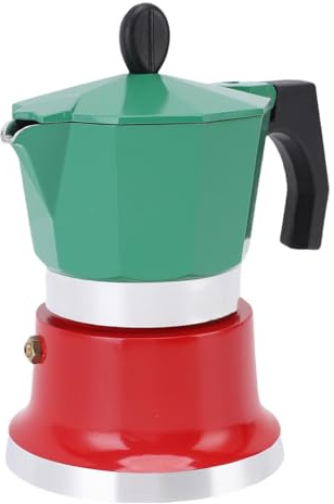 Asixxsix Fabricante de café Espresso de Stovetop, 3 Taza de cafeteras Moka Pot Cube Maker Espresso Copa, Cafeter Brewer Percolator para Gasolina, Estufa Eléctrica, para el Hogar y el