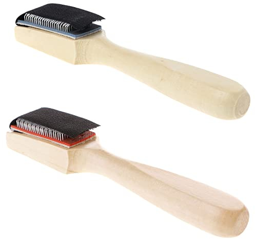 JDIEOQA Chaussures à brosse en bois pour hommes et femmes pour chaussures de danse latine modernes Nettoyage de chaussures en fil de fer Large application Pratique Portable Lavage à poils doux