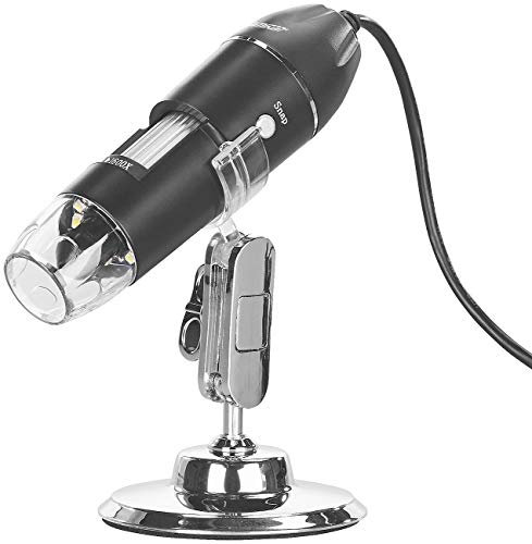 Somikon Vergrößerungskamera: Digitales USB-Mikroskop mit Kamera & Ständer, 1.600-fache Vergrößerung (USB Microskop, Vergrößerungskamera, Microscope Camera)