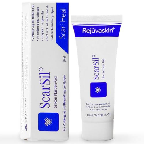 ScarSil flüssiges Narbenpflaster | blassere, flachere & weichere Narben | Silikon Narbengel, Narbencreme, Narbenpflege | Narbensalbe nach OP | Scar Removal Cream | transparent & geruchlos | 10 ml