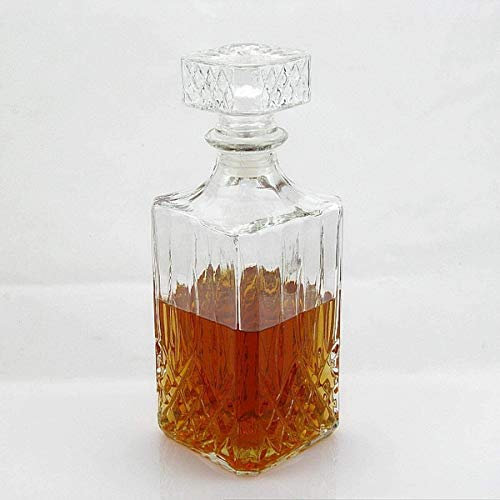 Wine Rack Whisky Decanter Whisky Decanter decantadores para licores 800ml Vintage Glass Liquor Whisky Wine Crystal Bottle Drink Decanter Garrafe Bar