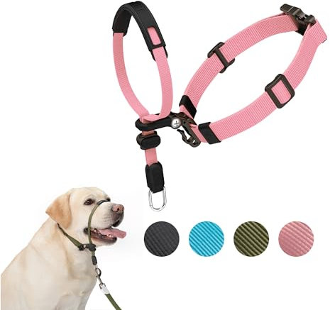 SVD.PET Hundehalfter gegen Ziehen, für einfachere Spaziergänge, kaufester Schutz zur Erhöhung des Komforts, einfaches Design, einfach zu tragen und anzupassen (mittlere Größe für kleine und